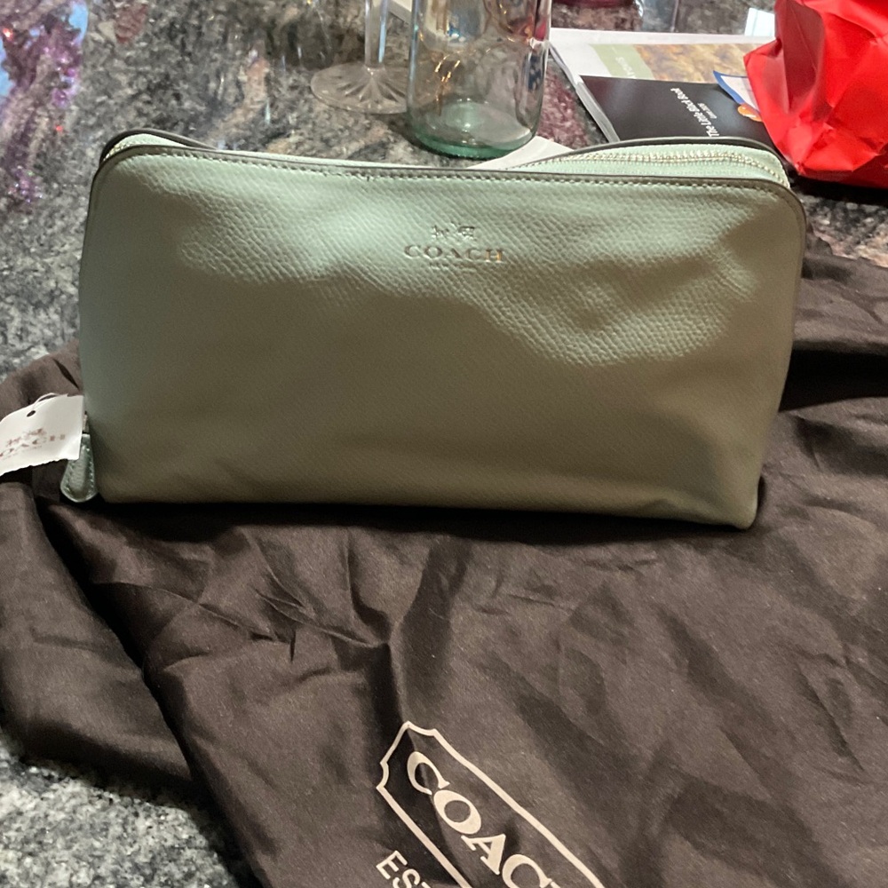 Coach Mint Green Pouch
